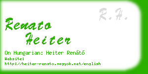 renato heiter business card